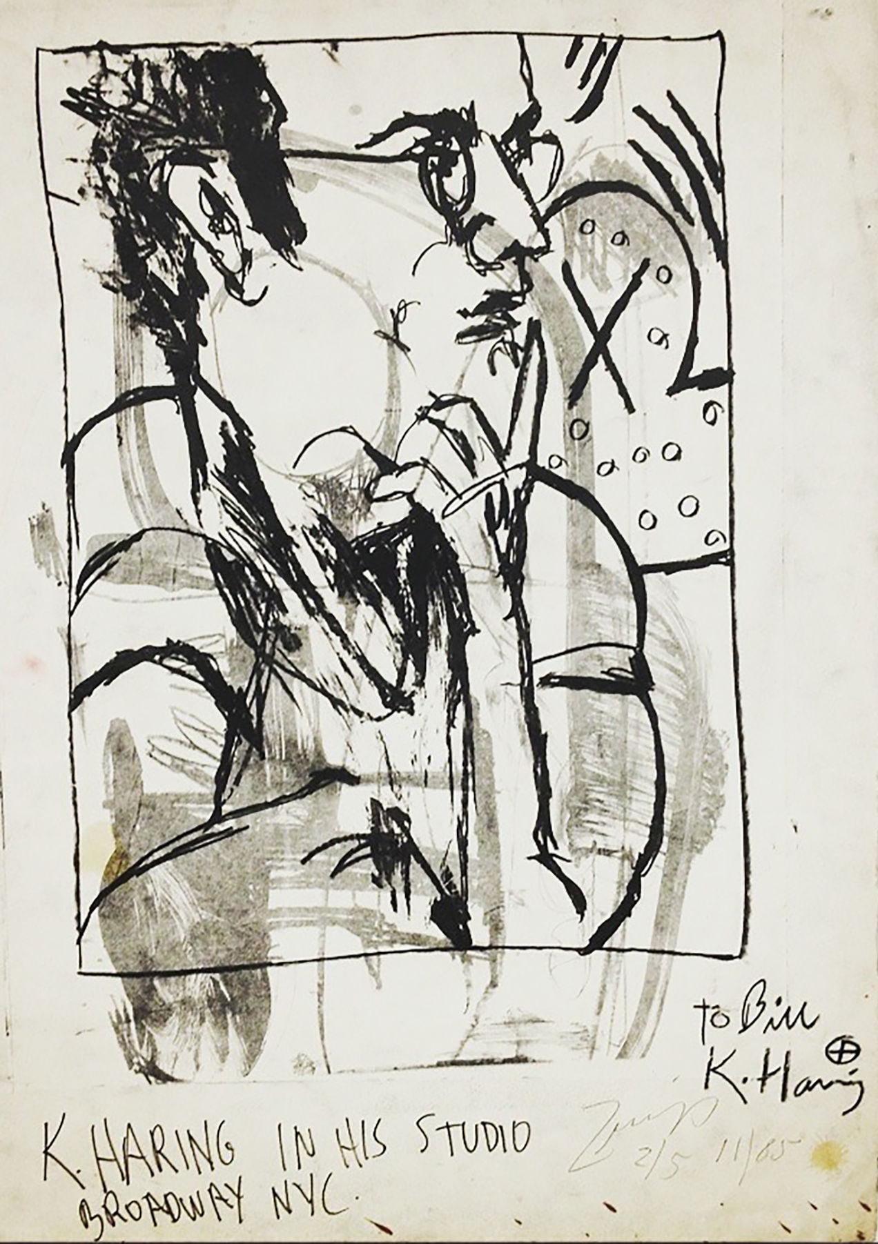 Haring Print from 1985